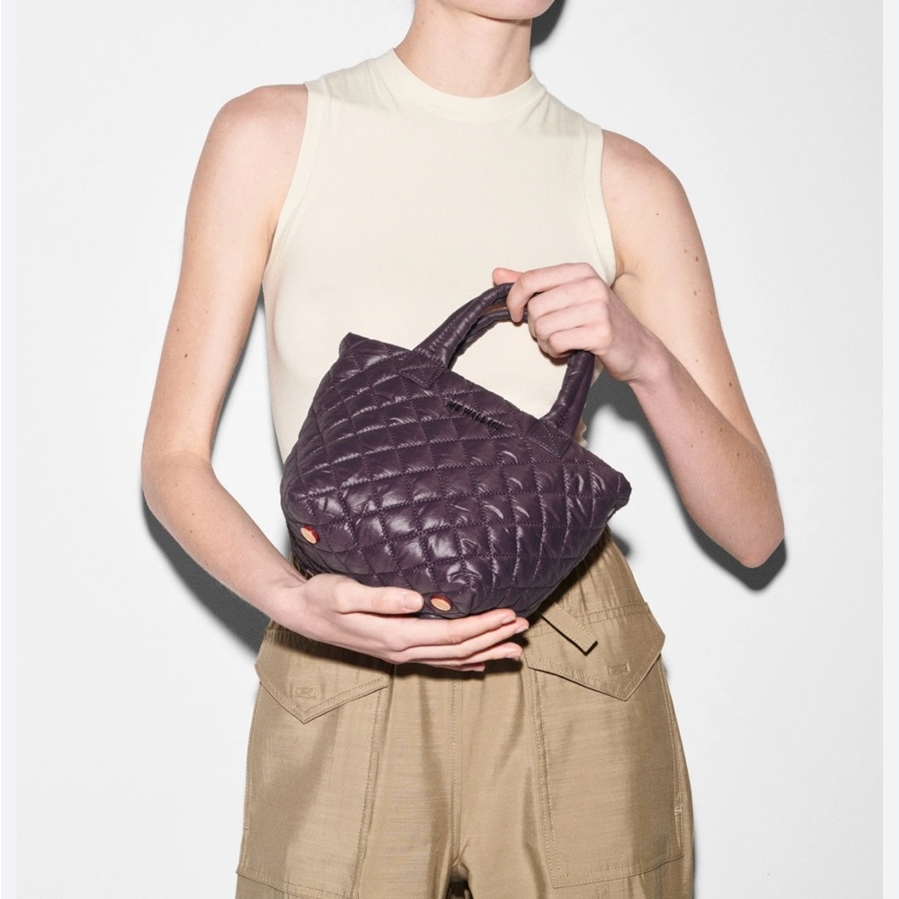 MZ Wallace Raisin Micro Metro Tote